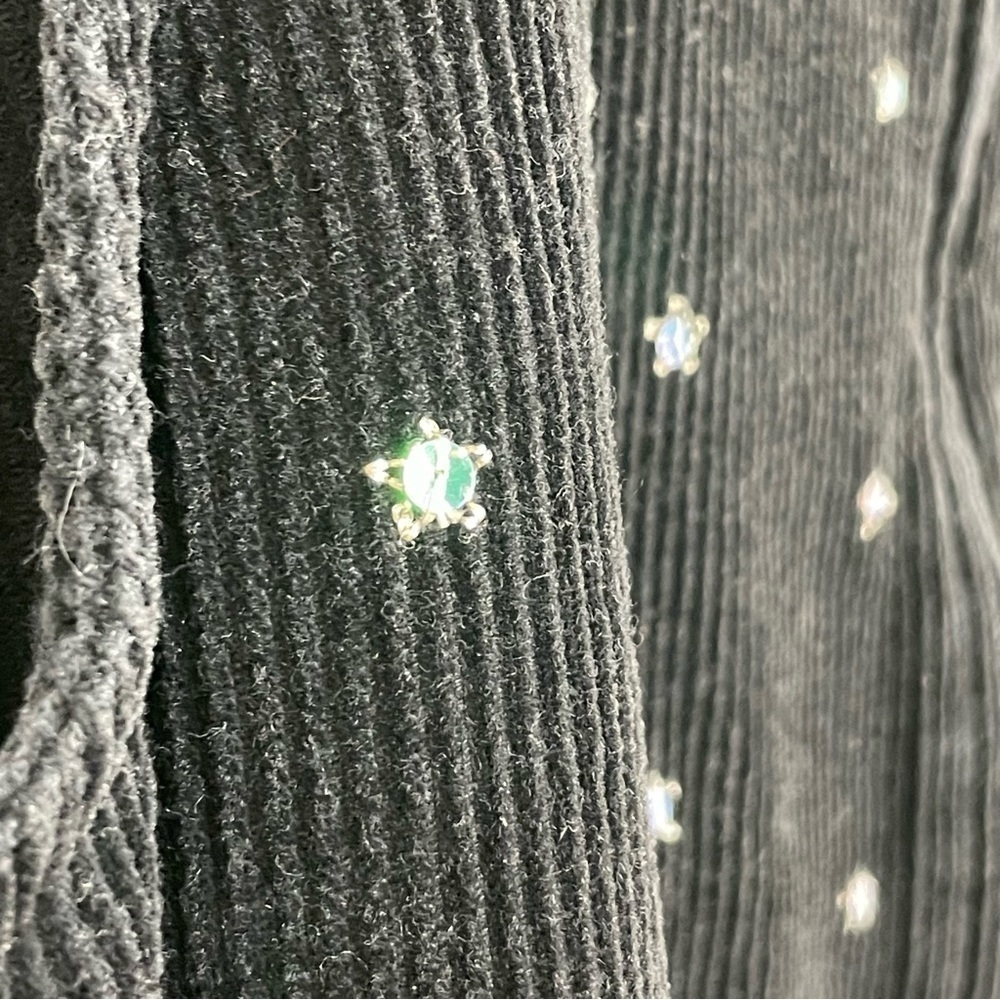 Vintage Embroidered Christmas Cardinal Holiday Vest Sequins Floral Women's XL - Picture 5 of 14